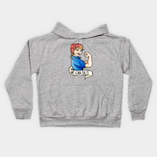 We can do it Feminist Rosie the Riveter Kids Hoodie